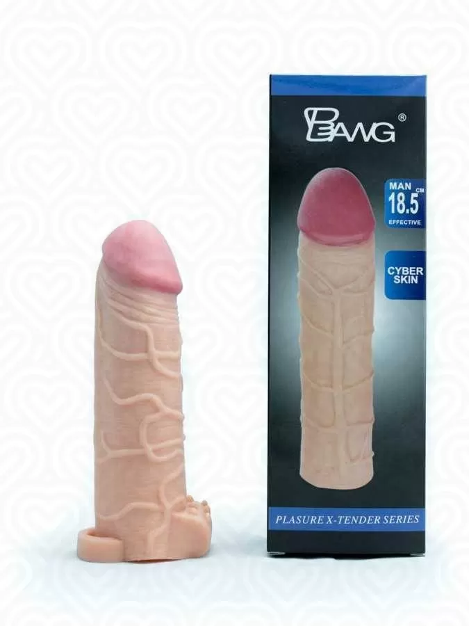 Удлиняющая насадка Bang REAL FEEL +5см с петлей L-16