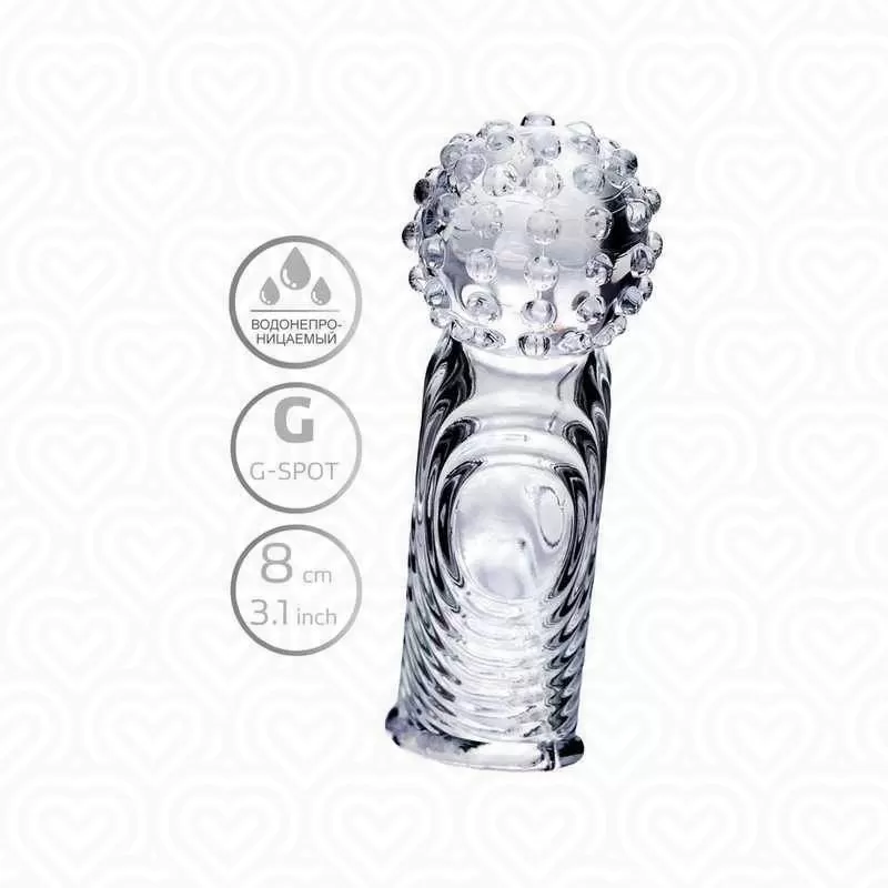 Насадка на палец A-Toys RICOL L-8см /прозрачный/