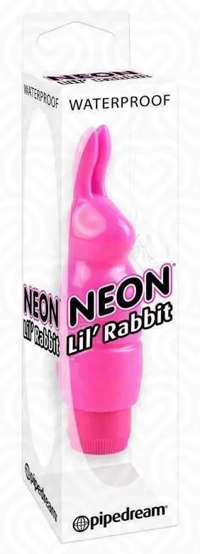 Вибропуля КРОЛИК Pipedream NEON Lil RABBIT розовый