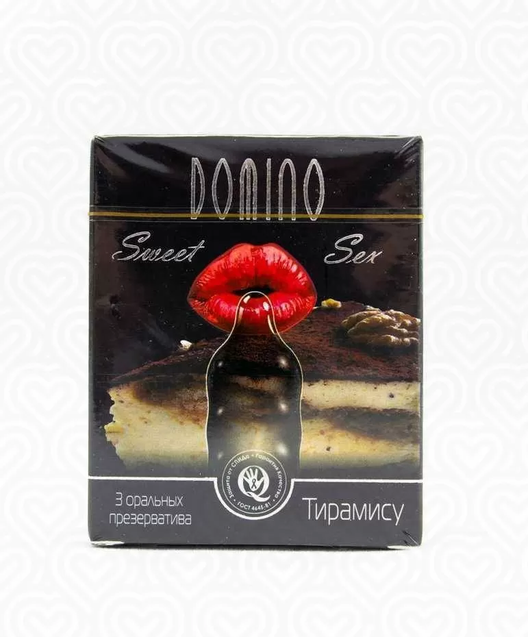 Презервативы DOMINO SWEET SEX /вкус тирамису/ 3шт